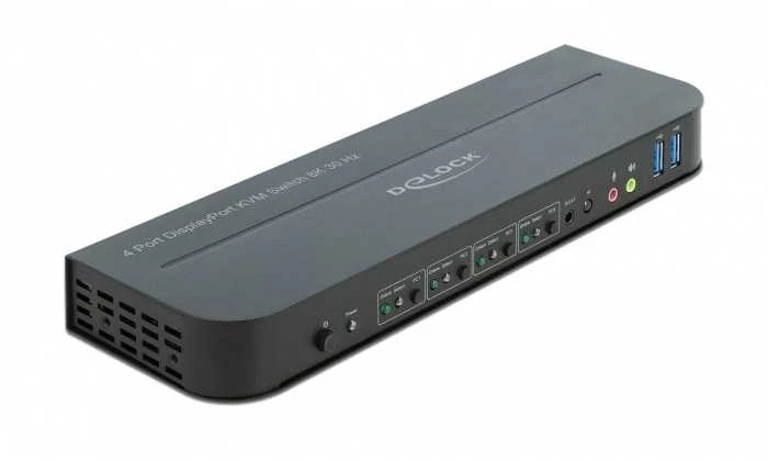 DELOCK DisplayPort 1.4 KVM jungiklis 8K 30Hz su USB 3.0 ir garsu