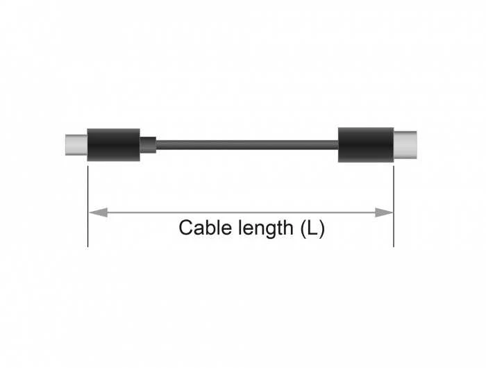 DELOCK DisplayPort kabelis 8K 60 Hz 1 m DP 8K sertifikuotas