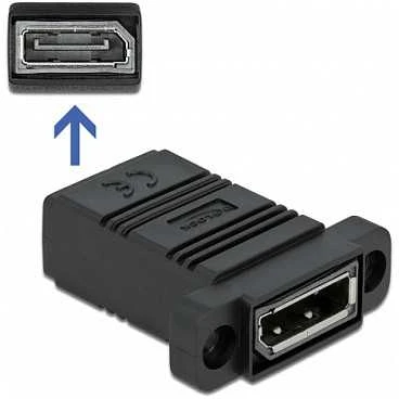 DisplayPort lizdas su montavimo flanšu