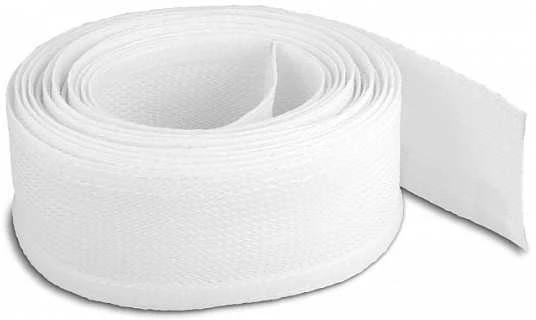 Delock DELOCK Geflechtschlauch mit Klettverschluss 5 m x 19 mm baltas