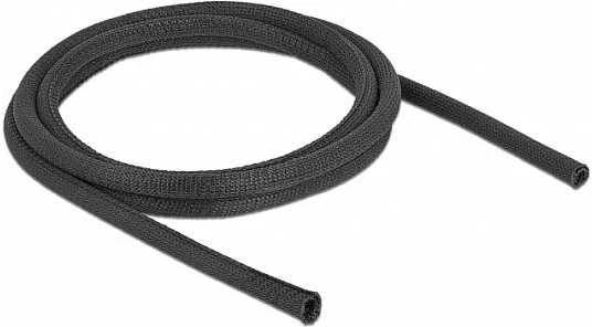 DELOCK savaime užsidarantis kabelio įvorė 2M 8MM JUODA POLIESTERIS