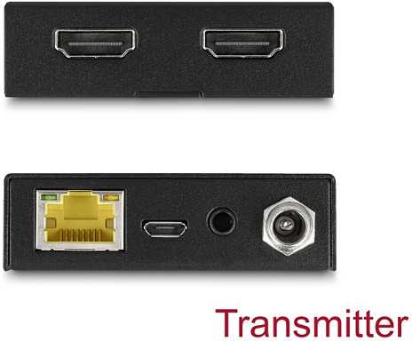 System przekazu sygnału AV Eaton DELOCK HDMI Extender Set przez kabelis Cat.6 4K 60 Hz 50 m