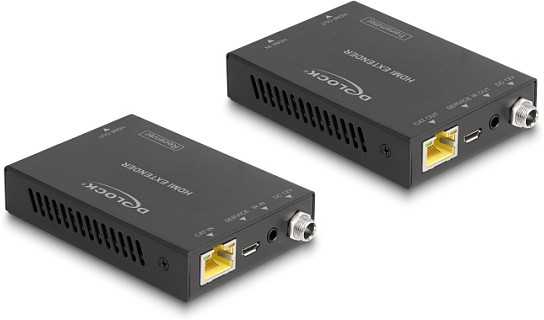 System przekazu sygnału AV Eaton DELOCK HDMI Extender Set przez kabelis Cat.6 4K 60 Hz 50 m