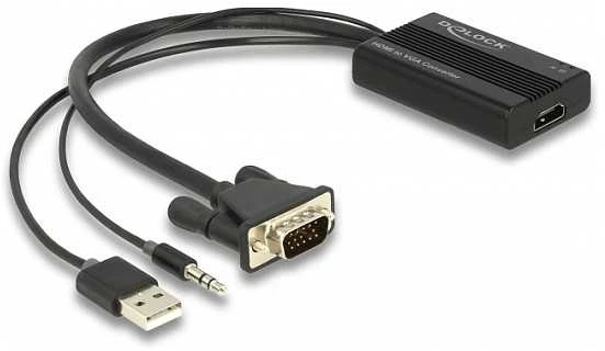 DeLOCK HDMI į VGA adapteris su garso jungtimi