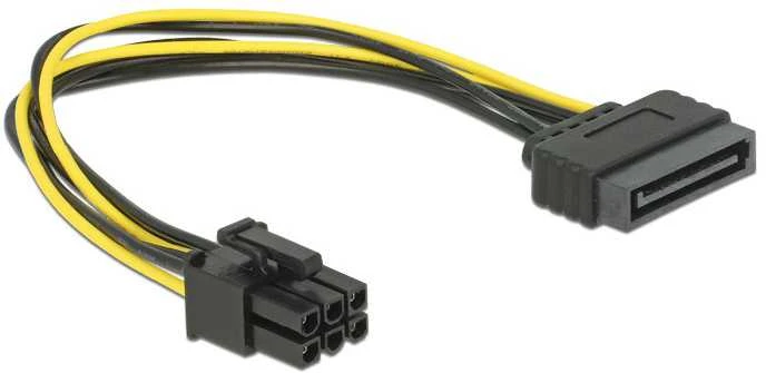 DELOCK Power SATA 15 Pin 1x6 PCI Express