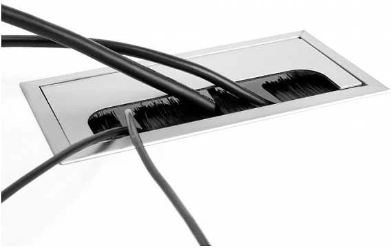 DeLOCK 66860 organizator na kable Biurko Cable grommet Sidabrinė 1 vnt.