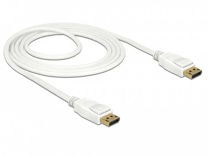 Kabelis Delock DisplayPort – DisplayPort 1,5m balta (85509)