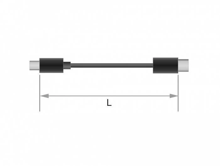 DELOCK Cable DVI 18+1 male > HDMI-A male 2 m juodas
