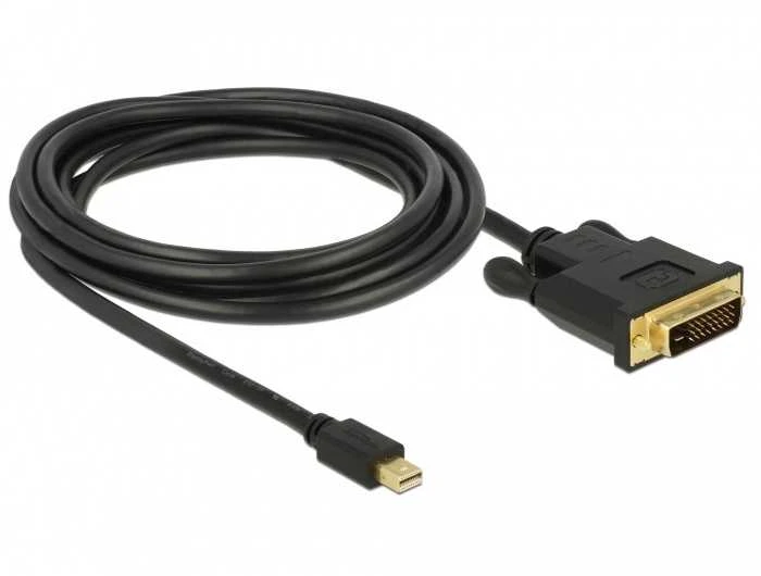 Delock Cable mini Displayport 1.1 vyriškas > DVI 24+1 vyriškas 3 m