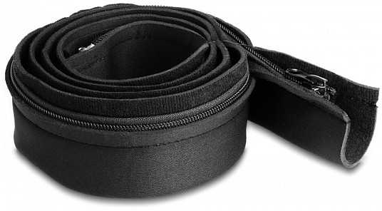 Organizer Delock Marškinėliai kablowa neoprenowa elastyczna su zamkiem, 1,5 m x 100 mm, juoda
