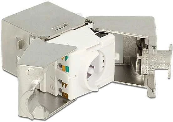 Delock Keystone RJ45 lizdas > LSA be įrankių Cat.6A