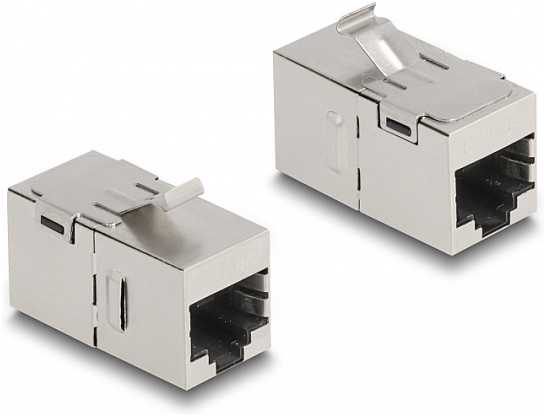 Delock Modulis Keystone RJ45 gniazdo do gniazda RJ45 Cat.6A (87161)