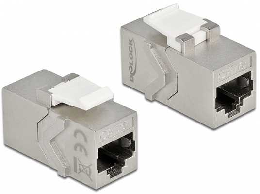 Delock DELOCK Keystone Modul RJ45 Buchse zu RJ45 Buchse Cat.6A