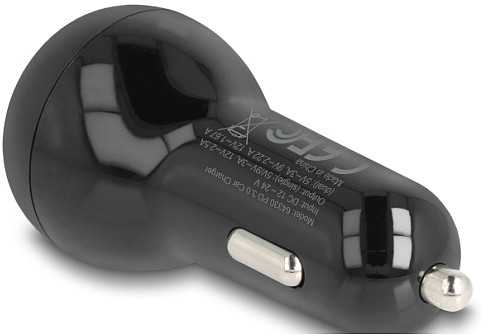 Delock Kfz Ladeadapter 2 x USB Type-C™ PD 3.0 mit 40 W