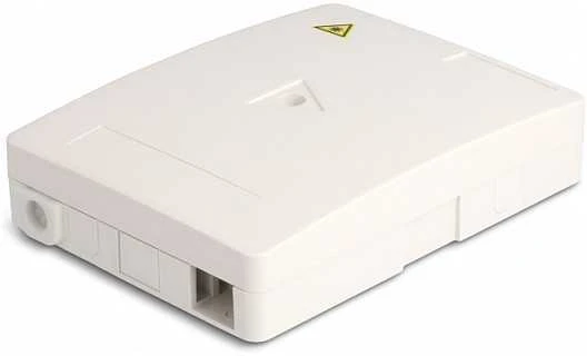 Delock LWL Anschlussdose zur Wandmontage für 2 x SC Simplex oder LC Duplex baltas