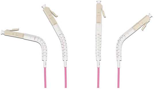 Konwerter Delock Kabelis światłowodowy LC Duplex do LC Duplex Multimode OM4 kątowy 2 m