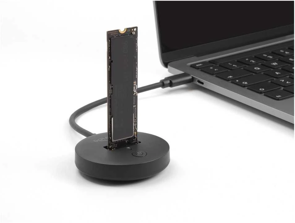 Delock M.2 Dockingstation für M.2 NVMe / SATA SSD mit USB 10 Gbps USB Type-C™ Stecker