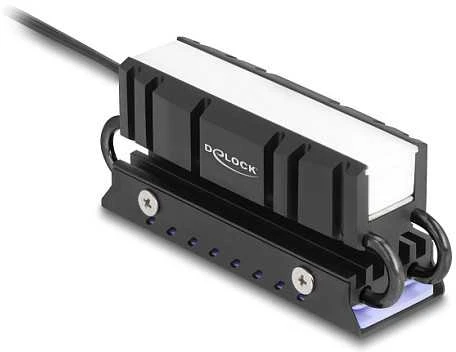 Vaizdo plokštė Delock M.2 Kühlkörper für SSD 2280 mit RGB LED Beleuchtung