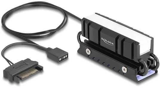 Vaizdo plokštė Delock M.2 Kühlkörper für SSD 2280 mit RGB LED Beleuchtung