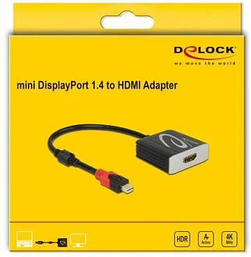 Delock Mini DisplayPort į HDMI adapteris pakuotėje