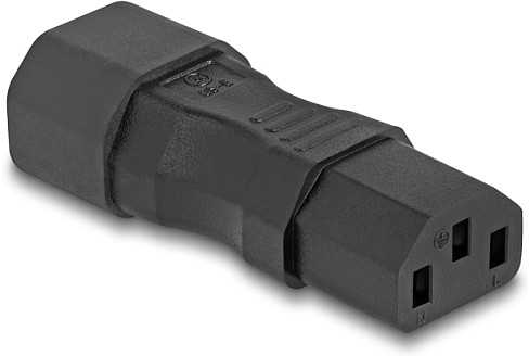 Delock DeLOCK 80467 zmieniacz płci / kabli IEC 60320 C14 IEC 60320 C13 Juodas