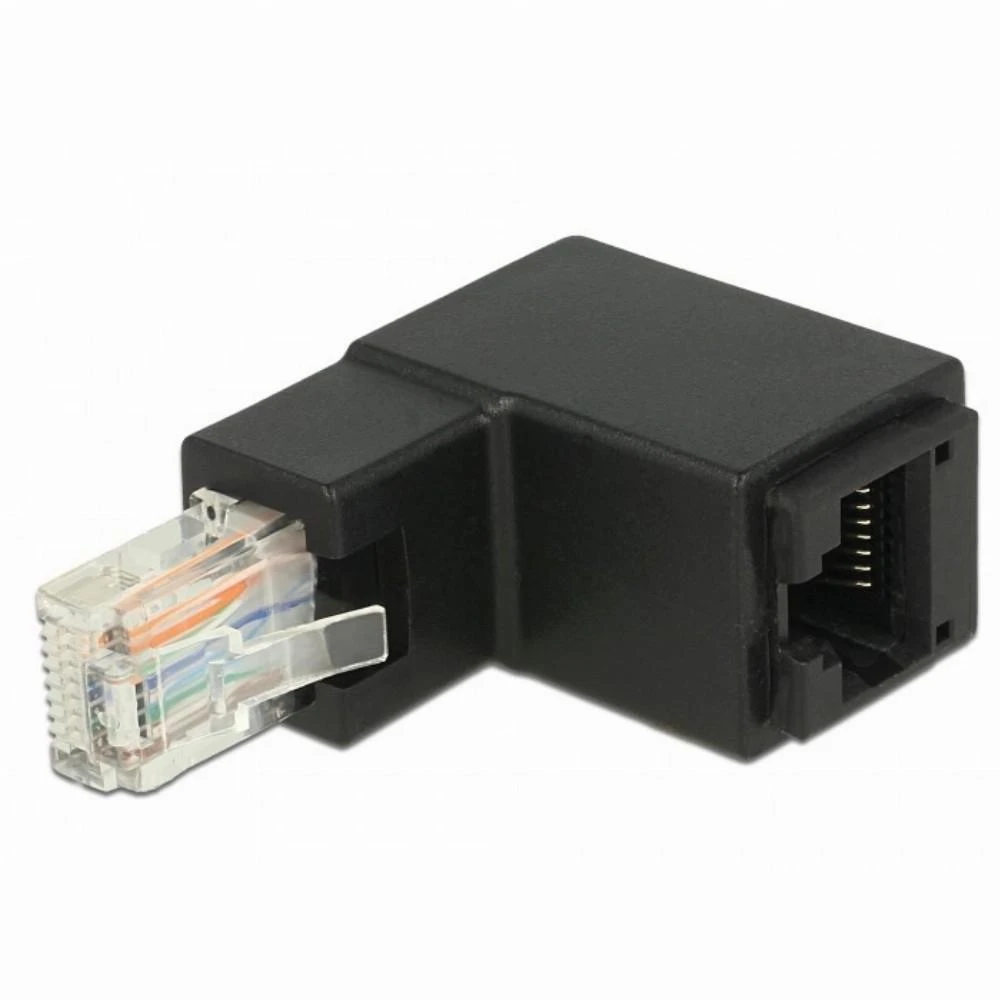 Delock „Netzwerkadapter“ – RJ-45 (M) gewinkelt bis RJ-45 (W)