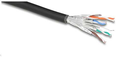 Delock DeLOCK 80597 kabelis sieciowy Juodas 50 m Cat6a U/FTP (STP)