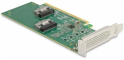 Kontroler Delock PCIe 4.0 x16 – 2x SFF-8654 (90077)