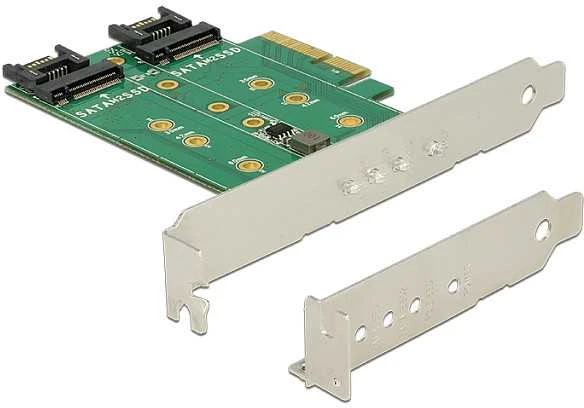 Maršrutizatorius „Delock“ PCIe 3.0 x4 valdiklis - 2x M.2 SATA (89518)