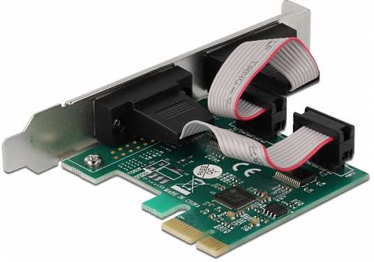 Kontroler Delock PCI Express x1 Karta do 2 x Szeregowy RS-232 (90046)