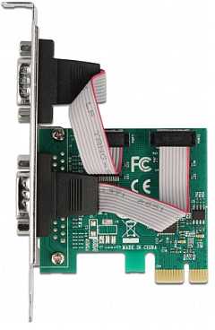 Kontroler Delock PCI Express x1 Karta do 2 x Szeregowy RS-232 (90046)