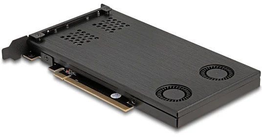 Delock PCIe M.2 NVMe adapteris su aktyviu aušinimu