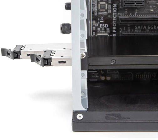Delock PCI Express x16 Karte Wechselrahmen für 2 x M.2 NVMe SSD - Bifurcation
