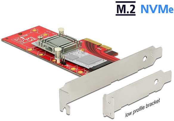 Delock PCIe>1x M.2 110mm m.Kühlkörper