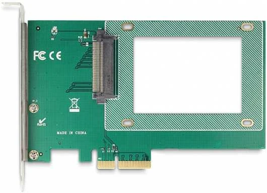 „Delock“ valdiklio PCI Express x4 plokštė su 1 x vidiniu U.2 NVMe SFF-8639