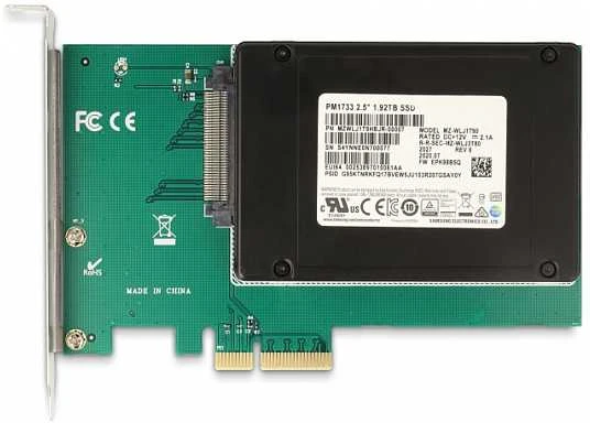 „Delock“ valdiklio PCI Express x4 plokštė su 1 x vidiniu U.2 NVMe SFF-8639