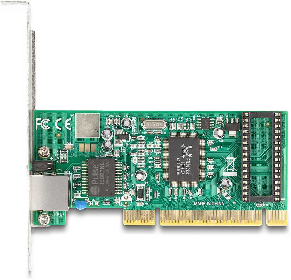 Karta jungiama į tinklą Delock Delock - Netzwerkadapter - PCI Low-Profile - 10/100/1000Base-T(X) x 1