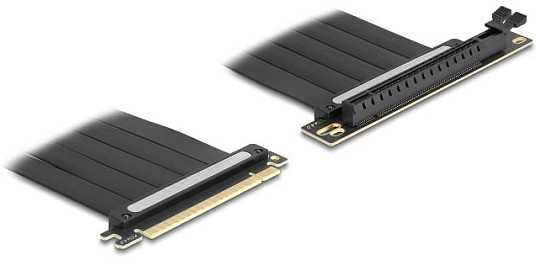 Delock Chieftec Karta rozszerzająca PCI Express 4.0 x16 męski na gniazdo x16 kątem 90° su kablem 30 cm