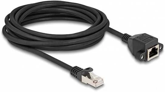 Delock RJ50 prailginimo kabelis kištukas-lizdas S/FTP 5 m juoda (80196)