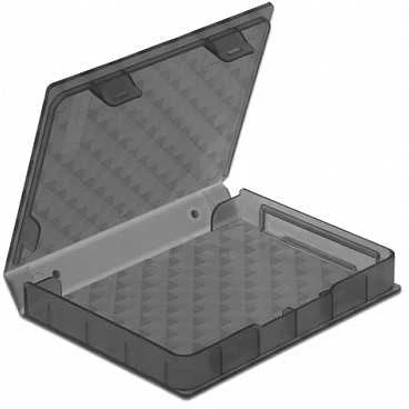 Delock 18368 - Dangtelis - Plastikinis - Pilkas - 2,5" - 80 mm - 105 mm