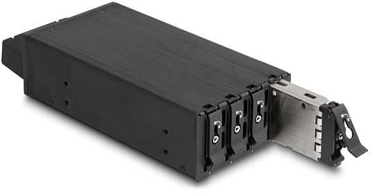 Kieszeń Delock Slim Bay Ramka wymienna na 4 x M.2 NVMe SSD su interfejsem Slim SAS SFF-8654