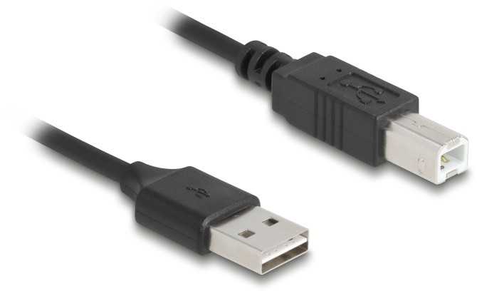 Kabelis USB Delock USB-A - USB-A 0.8 m Juodas (90130)
