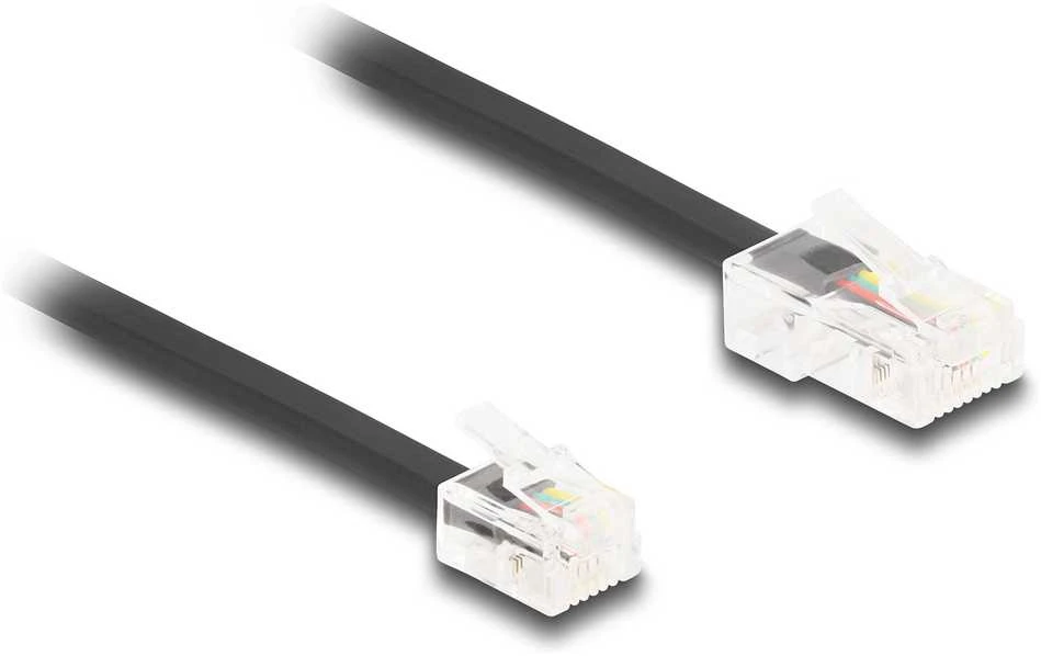 Delock DeLOCK 88037 kabelis telefoniczny 3 m Juodas