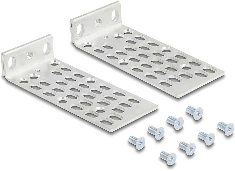 Delock 66236 - Mounting kit - Sidabrinis - Metal - 1U - China - 44 mm