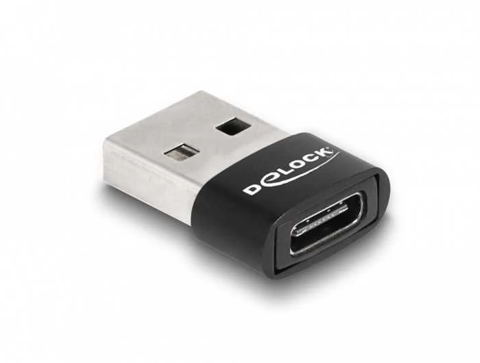 Delock USB 2.0 adapteris USB Type-A kištukinis USB Type-C™ juodas