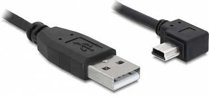 DELOCK kabelis USB 2.0-A kištukas > USB mini-B 5 kontaktų kištukas, kampuotas 5 m