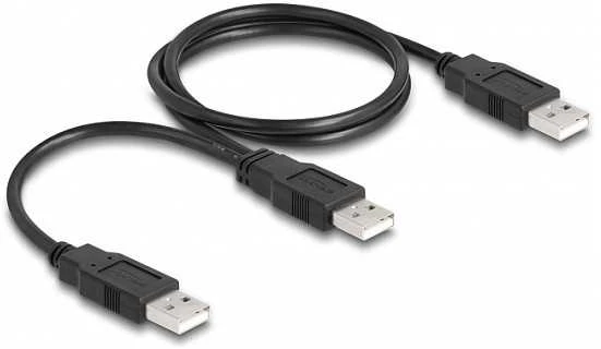 Delock USB 2.0 Kabelis Typ-A zu 2 x Typ-A 70 cm