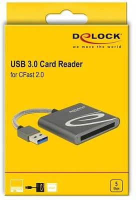 Delock CFast 2.0 kortelių skaitytuvas pakuotėje