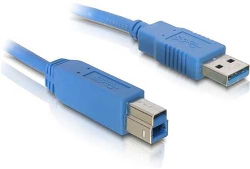 Kabelis USB Delock USB-A - USB-B 1.8 m Mėlyna (82434)