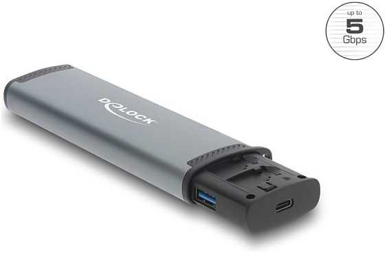Skaitytuvas Delock DELOCK USB 5 Gbps Kartenleser mit SD und Micro SD Slot und Aufbewahrungsf�chern f�r Speicherkarten